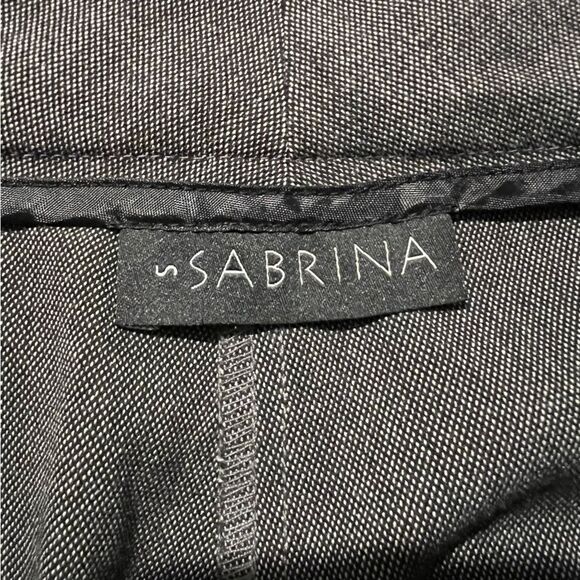 Sabrina Women’s Y2K Dress Pants Charcoal Straight Leg in Size Small Rayon Blend - Picture 9 of 11